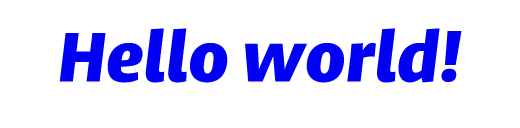 Hello world!